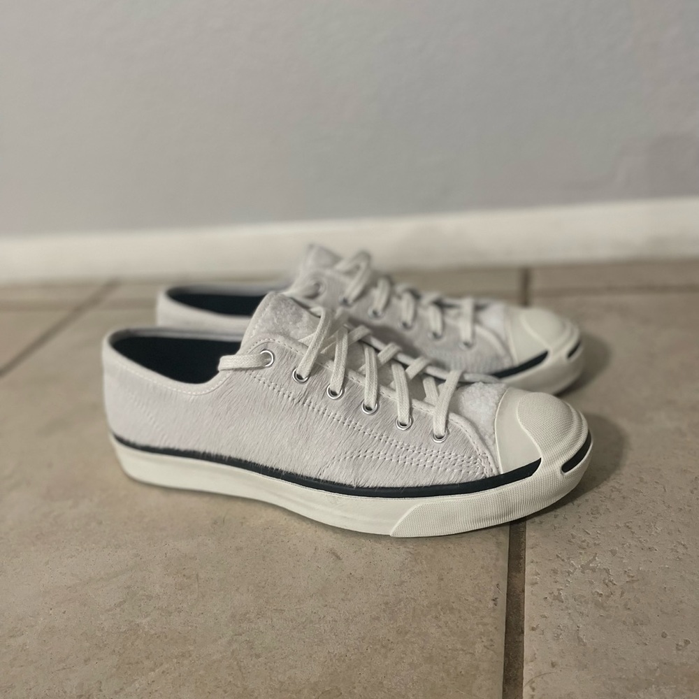 Converse Jack Purcell / Size 9.5 / Real Adult Bovine Fur / No OG Box :(